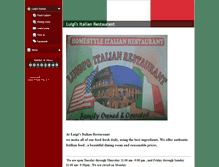 Tablet Screenshot of luigipizzawf.com